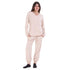 Women Fall Pajama Set Cream buttoned sweatshirt + pants